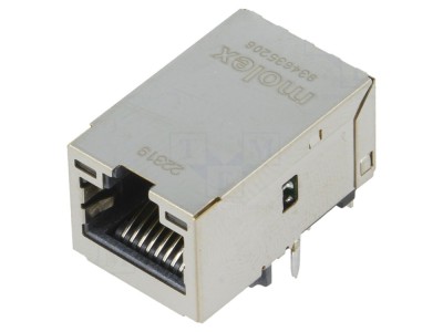 Conector RJ45 ecranat cu LED foto