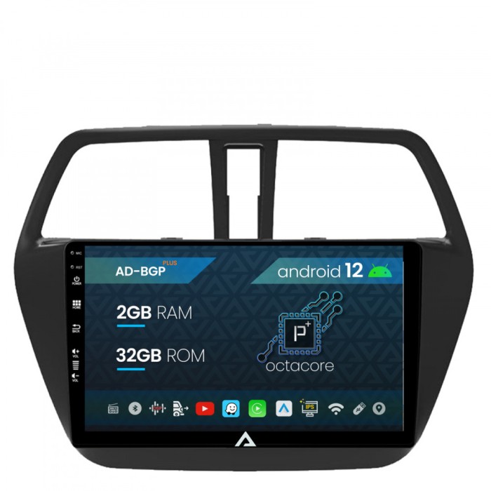 Navigatie Suzuki SX4 S-Cross (2014-2020), Android 12, P-Octacore 2GB RAM + 32GB ROM, 9 Inch - AD-BGP9002+AD-BGRKIT305