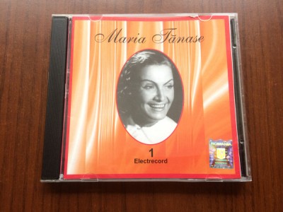 maria tanase vol. 1 cd disc muzica selectii compilatie populara folclor slagare usoara electrecord &amp;lrm;2003 NM foto