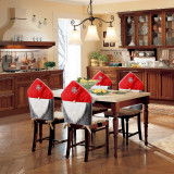 Decorațiuni pentru scaune - Elfi - 50 x 60 cm - roșu / gri, Oem