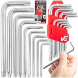 Set chei Torx, T10 - T50, 9 piese, Verke
