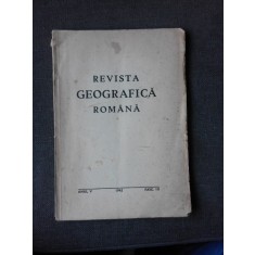 REVISTA GEOGRAFICA ROMANA VOL.V, FASC III/1942, DIRECTOR N.AL.RADULESCU