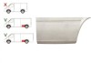 Segment reparatie aripa spate Mercedes Sprinter 1995-2007, VW LT 1995-2006 L=1950 Partea Stanga, Spate, baza roti :3550 mm, in fata rotii , lungime s, Rapid