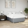 VidaXL Cadru de pat fără saltea, gri deschis, 140x190 cm, textil 3284935
