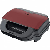 Sandwich-maker Heinner Crispy Morning SM-2H900BKS, 900 W, Rosu/Negru