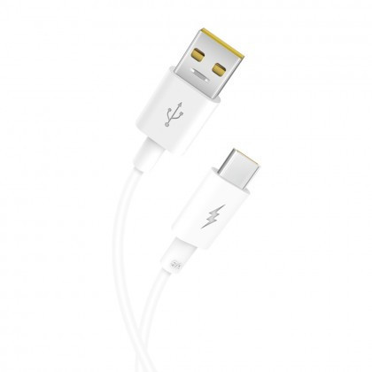 Cablu de date, XO-NB120, USB Type-C, 5A, 1 m, Alb, Blister