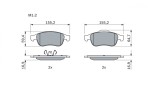 BOSCH 0 986 494 441 set placute frana,frana disc