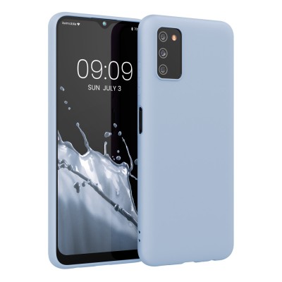 Husa pentru Samsung Galaxy A03s, Silicon, Albastru, 56517.58, kwmobile foto