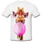 Tricou &quot; Giraffe with bubblegum &quot;