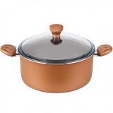 CRATITA ROTUNDA CU CAPAC 24CM DIVERSE CULORI, CU CAPAC PYREX