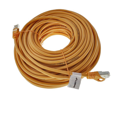 Cablu ecranat FTP, Lanberg 42796 cat.5e, mufat 2xRJ45, lungime 30m, AWG 26, 100 MHz, de legatura retea, ethernet, portocaliu foto