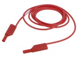 Cablu de măsurare HIRSCHMANN 16A 4mm roșu cu soclu axial și izolație