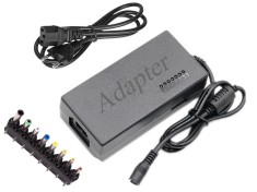 Incarcator universal pentru laptop, 12V-24V, 96W, 8 mufe, negru foto