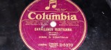 PLACA GRAMOFON / PATEFON. COLUMBIA CAVALLERIA RUSTICANA IL TROVATORE