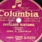 PLACA GRAMOFON / PATEFON. COLUMBIA CAVALLERIA RUSTICANA IL TROVATORE