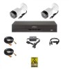 Kit Supraveghere Video Dahua 2 Camere 2MP Exterior, IR 20m + DVR 4 Canale 5MP, WizSense, H.265+, SafetyGuard Surveillance
