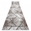 Traversa modern COZY 8872 Wall, geometric, triunghiurile - structural două niveluri de l&acirc;nă braun, 120 cm, Dreptunghi, Lana