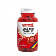 Vita-Min Complex C+D3+Zn+Se+Mg 30 capsule Adserv