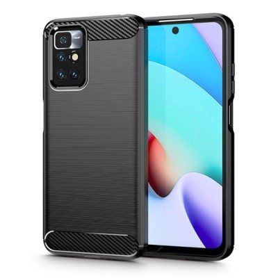 Husa pentru Xiaomi Redmi 10 2021 / Redmi 10 2022 - Techsuit Carbon Silicone - Black foto