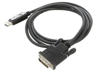 Cablu DisplayPort la DVI-D 1,8m negru foto