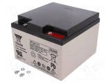 Acumul: plumb-acid 12V 24Ah AGM nu necesită &icirc;ntreţinere