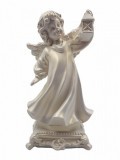 Cumpara ieftin Statueta decorativa, Inger, Alb, 27 cm, DV44-14P