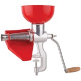 Masina Manuala de Tocat Rosii din Aluminiu, Inox si Plastic Alimentar pentru Macinat si Stors Suc de Rosii si Bulion