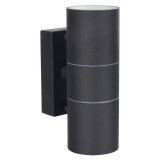 Aplica exterior Spot 2 KL132003, orientare in sus / in jos, 2 x GU10, negru, modern