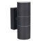 Aplica exterior Spot 2 KL132003, orientare in sus / in jos, 2 x GU10, negru, modern