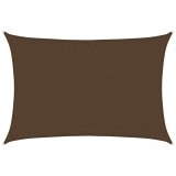 Cumpara ieftin Panza parasolar, maro, 3,5x5 m, HDPE, 160 g/m&sup2;