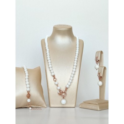 Set Energy din agat alb foto