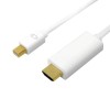 CABLU video LOGILINK, adaptor Mini-DisplayPort (T) la HDMI (T), 3m, conectori auriti, rezolutie maxima 4K UHD (3840 x 2160) la 30 Hz, alb, &quot;CV0124&quot; (t