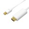 CABLU video LOGILINK, adaptor Mini-DisplayPort (T) la HDMI (T), 3m, conectori auriti, rezolutie maxima 4K UHD (3840 x 2160) la 30 Hz, alb, &quot;CV0124&quot; (t