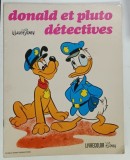 DONALD ET PLUTO DETECTIVES par WALT DISNEY , 1971, PREZINTA 5 PAGINI DEJA COLORATE *