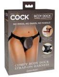 Ham Pentru Strap-On Cu Ventuza Comfy Body Dock, Negru