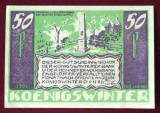 Germania notgeld 50 pfennig 1921 Koenigswinter **