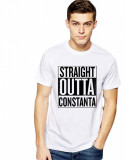 Cumpara ieftin Tricou alb barbati - Straight Outta Constanta - L, THEICONIC