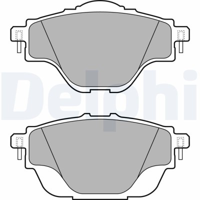 DELPHI LP2509 set placute frana,frana disc foto