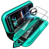 Folie de protectie Ecran ESR Armorite UltraFit pentru Apple iPhone 18 Pro / 17 Pro, Sticla Securizata, Full Glue, Set 2 bucati, Neagra