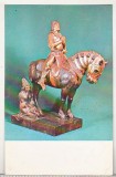 bnk cp Castelul Bran - Cavaler medieval - lemn policrom - necirculata