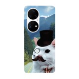 Husa compatibila cu Huawei P50 Pro model Gentle cat, Silicon, TPU, Viceversa, Transparent, Carcasa