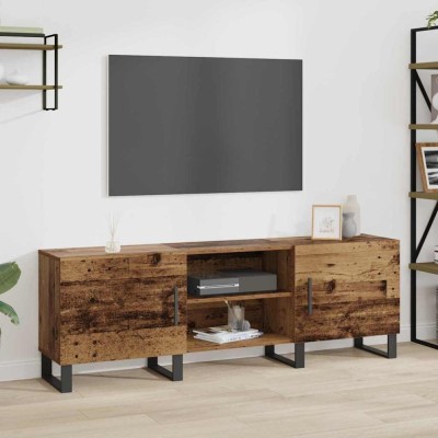 vidaXL Cabinet TV cu raft cu depozitare cu ușă 150 x 30 x 50 cm Lemn compozit foto