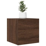 Dulapuri TV montaj perete 4 buc. stejar maro, 30,5x30x30 cm