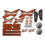 Stickere Can-Am BRP Outlander rosii aftermarket