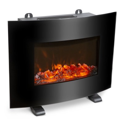 Radiator electric de perete/podea Bewello, 2000 W, display LED, curbat, 30 mp, 2 trepte incalzire, telecomanda inclusa foto