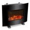 Radiator electric de perete/podea Bewello, 2000 W, display LED, curbat, 30 mp, 2 trepte incalzire, telecomanda inclusa