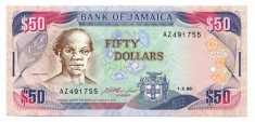 Jamaica 50 Dollars 01 02 1993 P 73 b UNC necirculata RARA foto