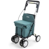 Carucior Cumparaturi Carlett COMFORT PINE Verde, Aluminiu, 4 Roti, 20L, 25kg, 96x35x30cm