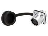 Soclu SF12 mamă PIN 7 IP67 5A 125V 0,75mm2 -40&divide;100&deg;C