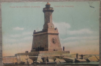 Constanta, primul far de orientare al portului// CP foto